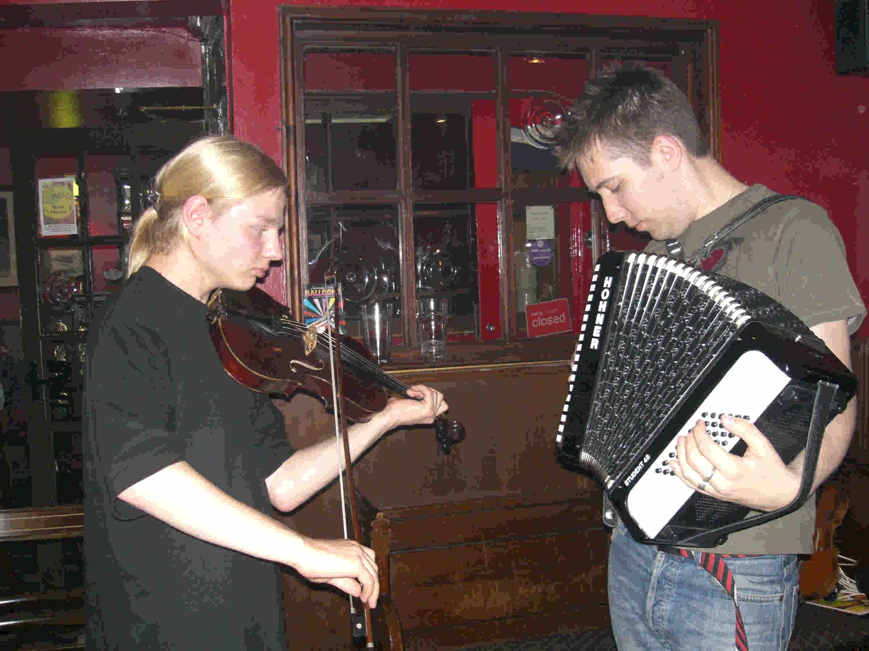 Inside the bar with Jim Causley, Bradninch 2006.